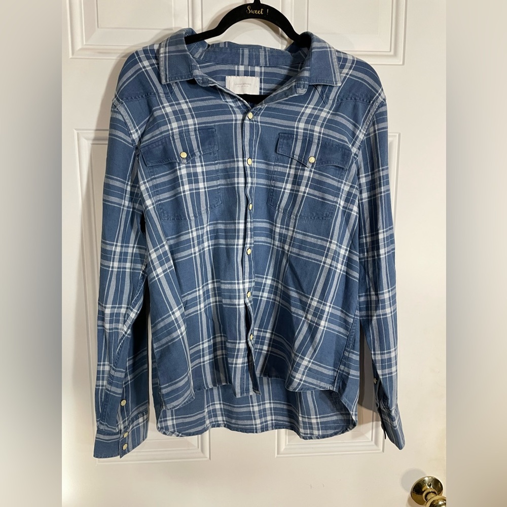 Lucky Brand Blue Flannel, L